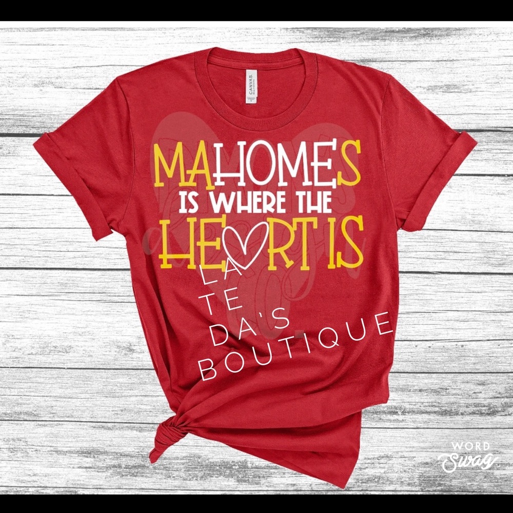 Mahomes is Where my Heart Is T Shirt